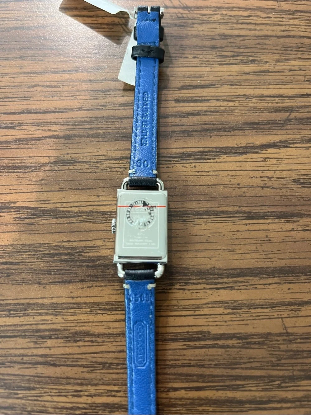 Coach Black and Silver Rectangular Dress Watch